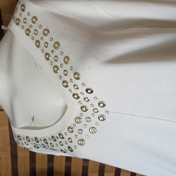 NWT! Ruby Rd Gold Rivet Sweater - Picture 5 of 11